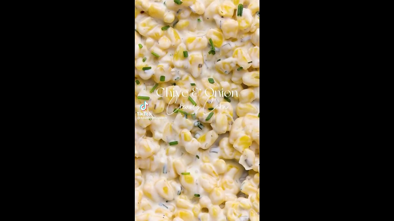 Chive and Onion Creamy Corn