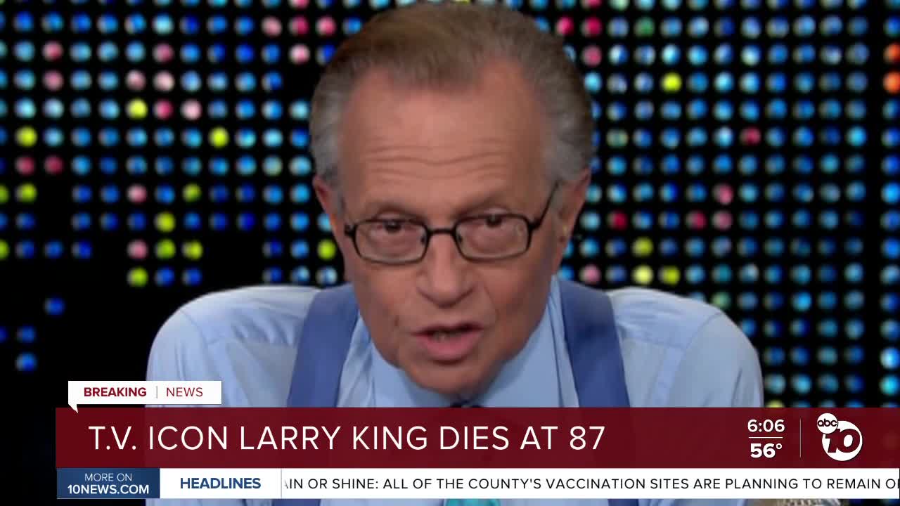 TV icon Larry King dies at 87