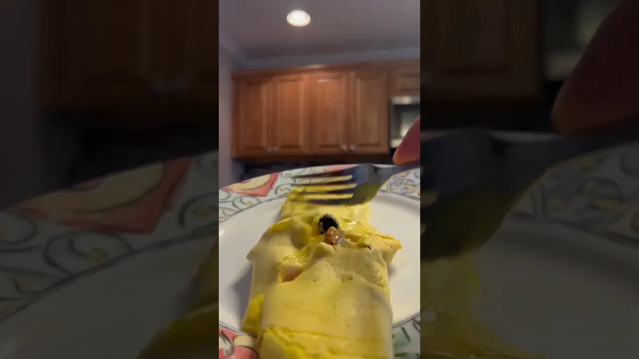 Egg Yolk Omelette #shorts #shorts