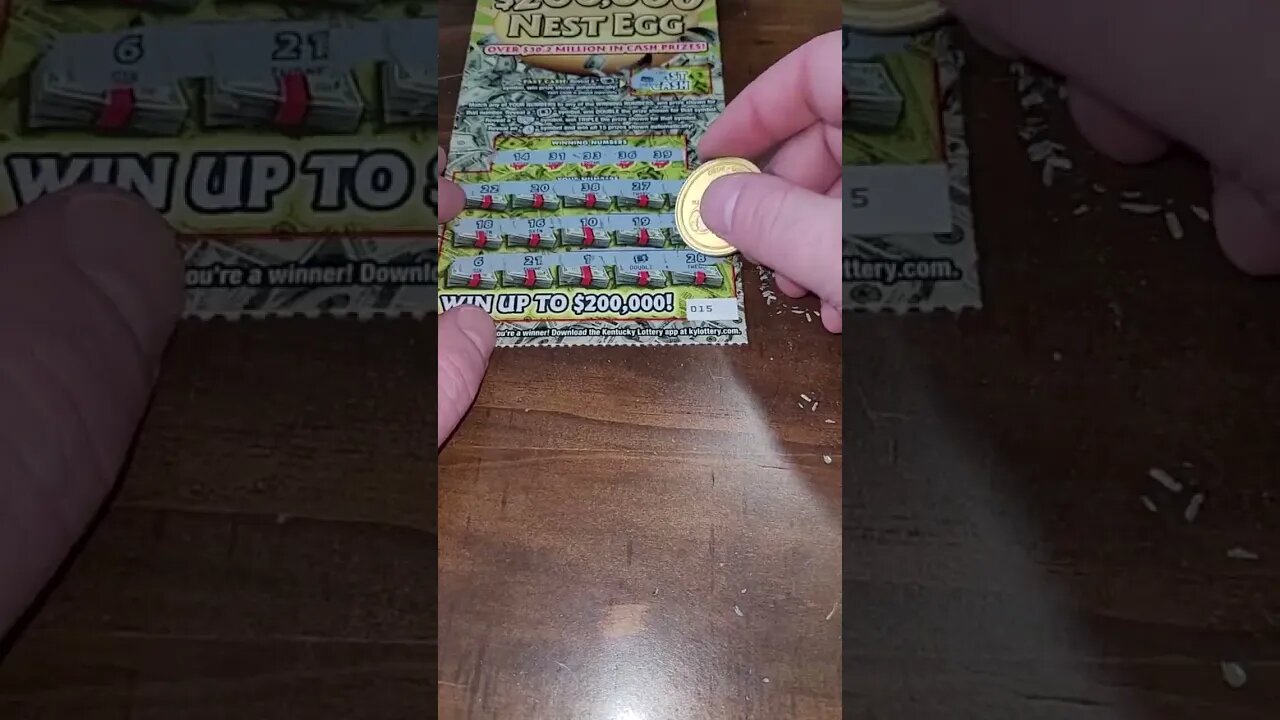 $200,000 Scratch Off Lottery Ticket Nest Egg