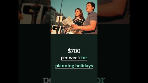 $700 per week for planning holidays | how to make money online for beginners | #shorts