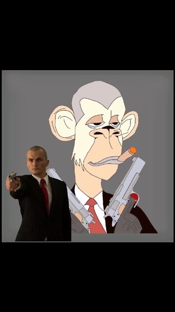 Ape NFT Agent 47 Character