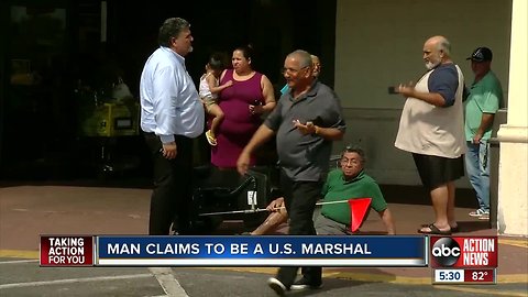 Man claiming to be federal agent pushes elderly man to the ground at Tampa shopping plaza