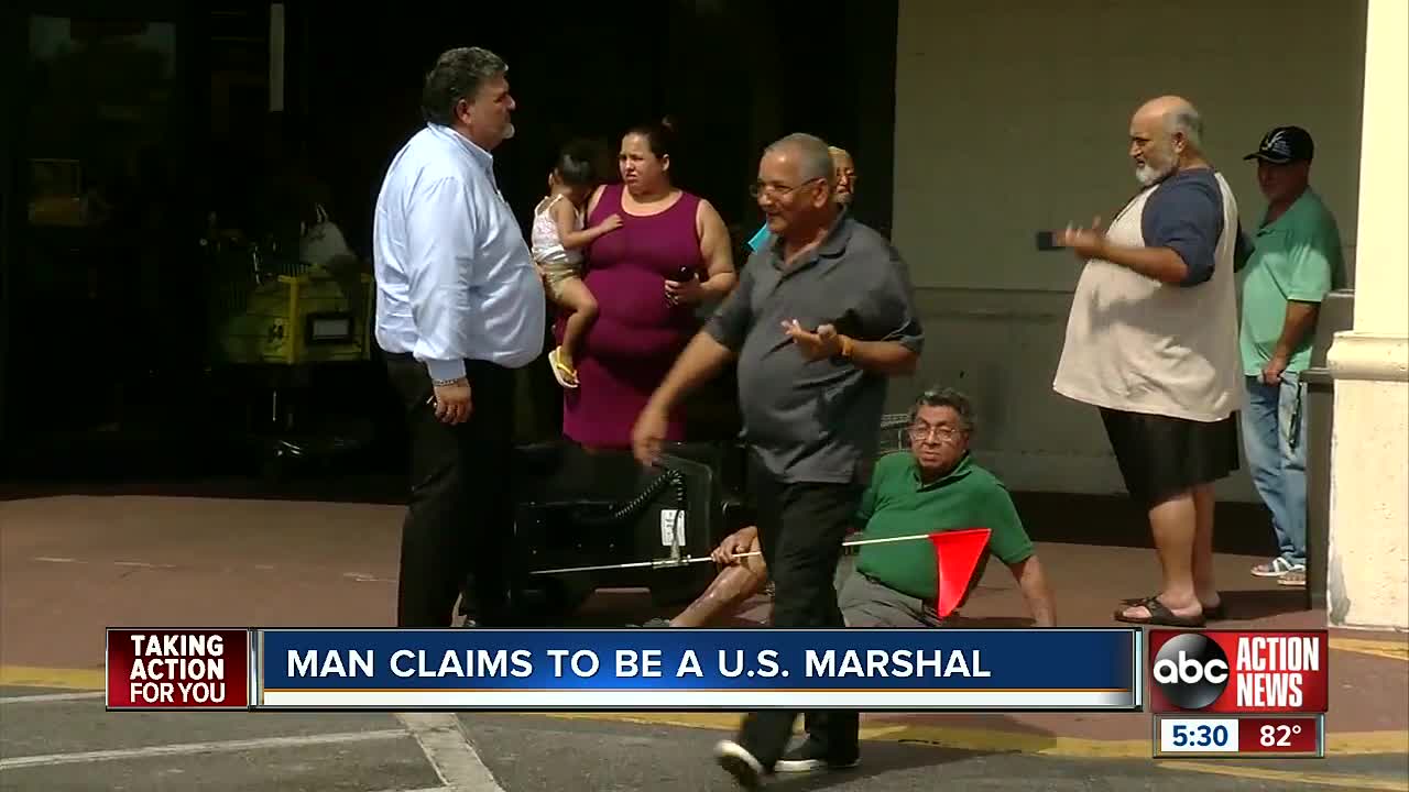 Man claiming to be federal agent pushes elderly man to the ground at Tampa shopping plaza