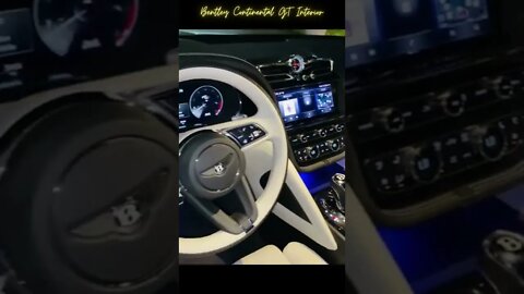 Bentley Continental GT Interior 2022