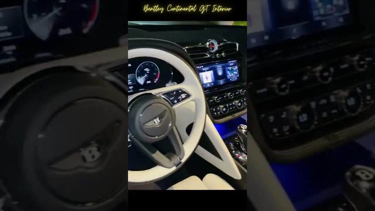 Bentley Continental GT Interior 2022