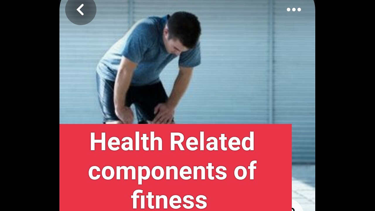 Performance and health related components of fitness