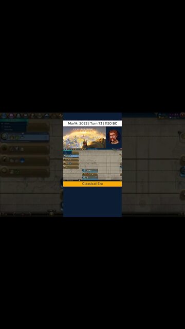 #oneturnadaychallenge #civ6 – Turn 73 - CURRENCY! #shorts