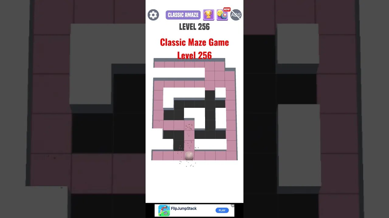 Classic Maze Game Level 256. #shorts