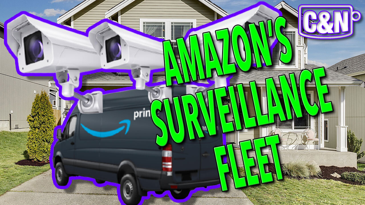 Amazon Prime's Fleet Of #Surveillance Vans! #prime #1984