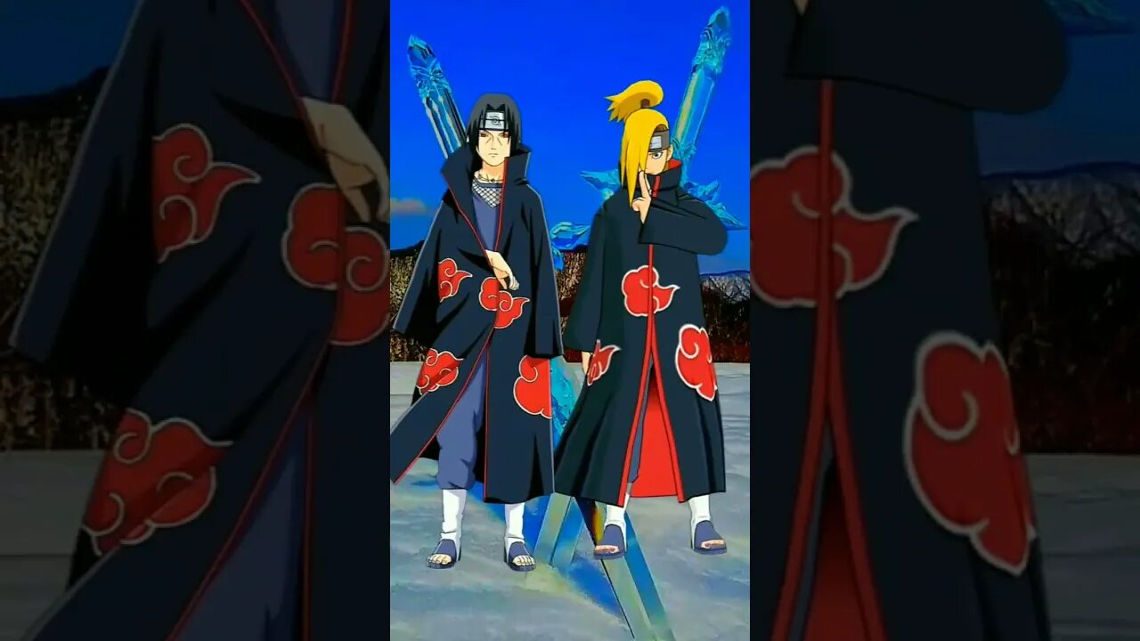 Itachi VS Deidara - WHO IS STRONGEST??.#shorts