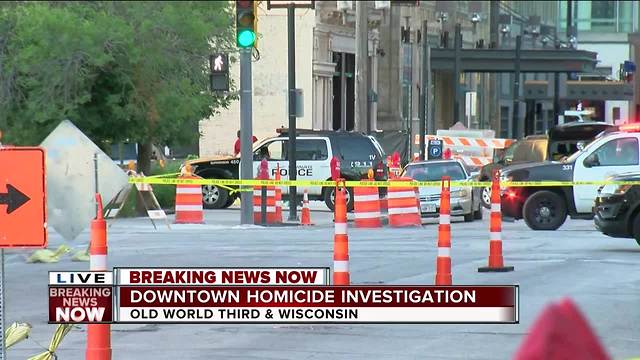 BREAKING: Homicide investigation underway on Old World Third Street in downtown Milwaukee