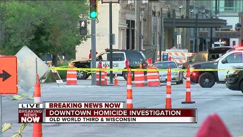 BREAKING: Homicide investigation underway on Old World Third Street in downtown Milwaukee