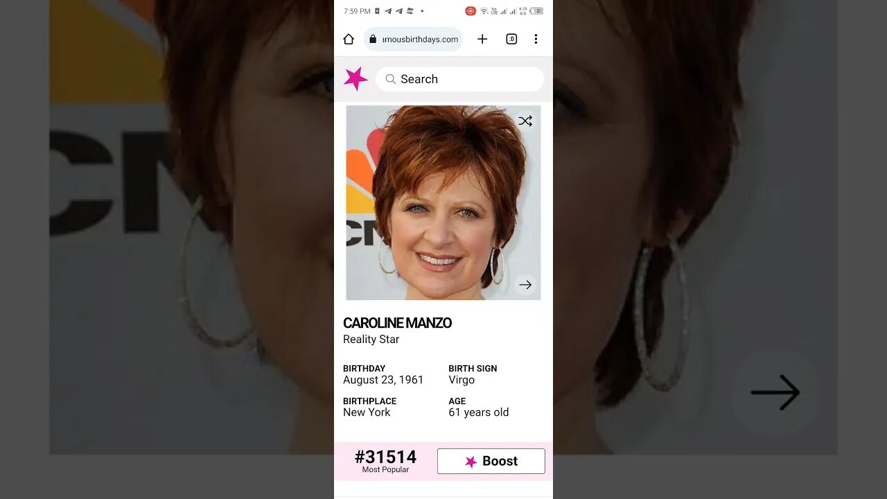 HAPPY 61 BIRTHDAY CAROLINE MANZO