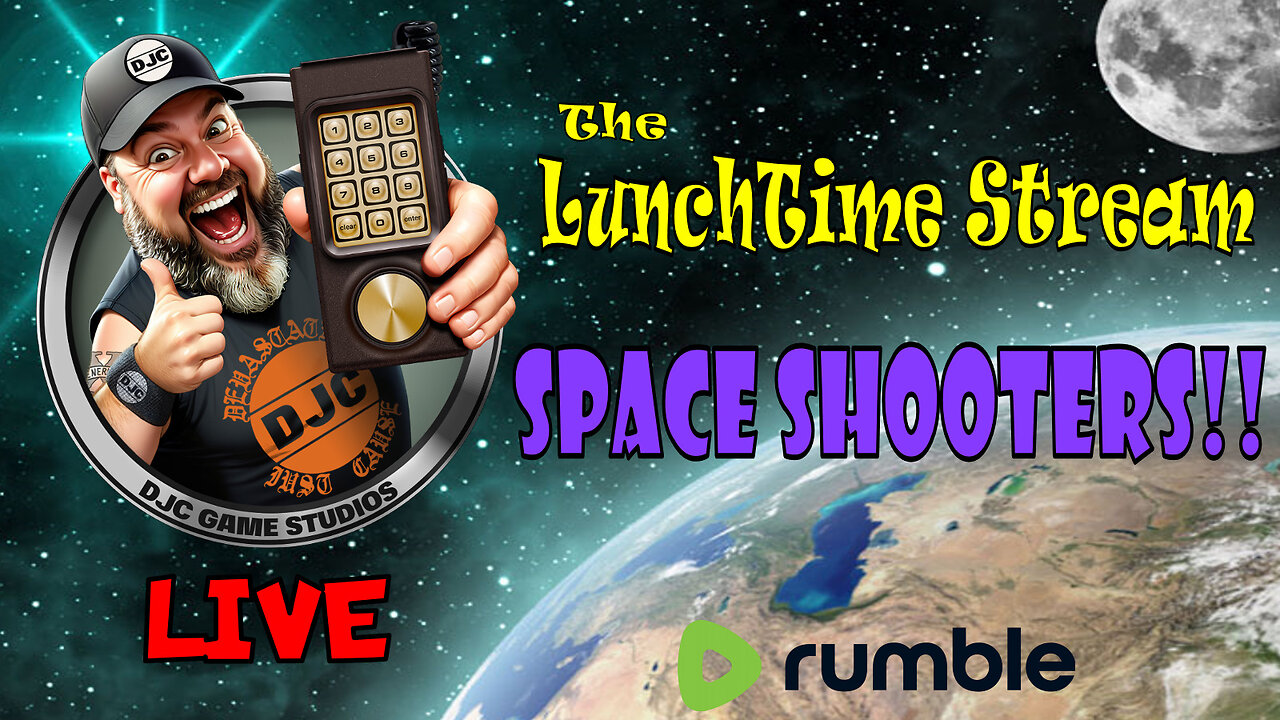 The LunchTime Stream - LIVE Retro Gaming with DJC - Space Shooters!!