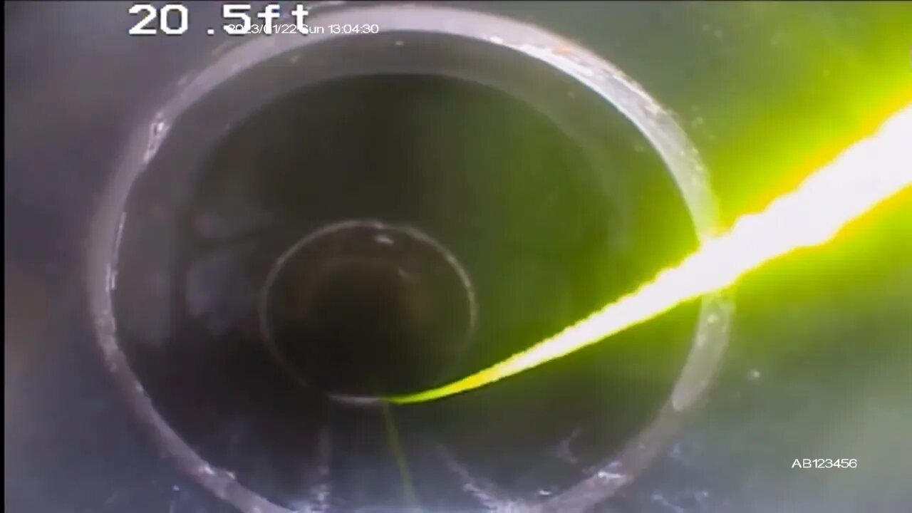 Single cleanout sewer camera inspection using string