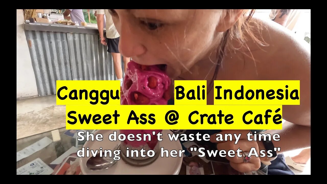 Crate Café and the Sweet A$$ Chia drink, Canggu Bali Indonesia