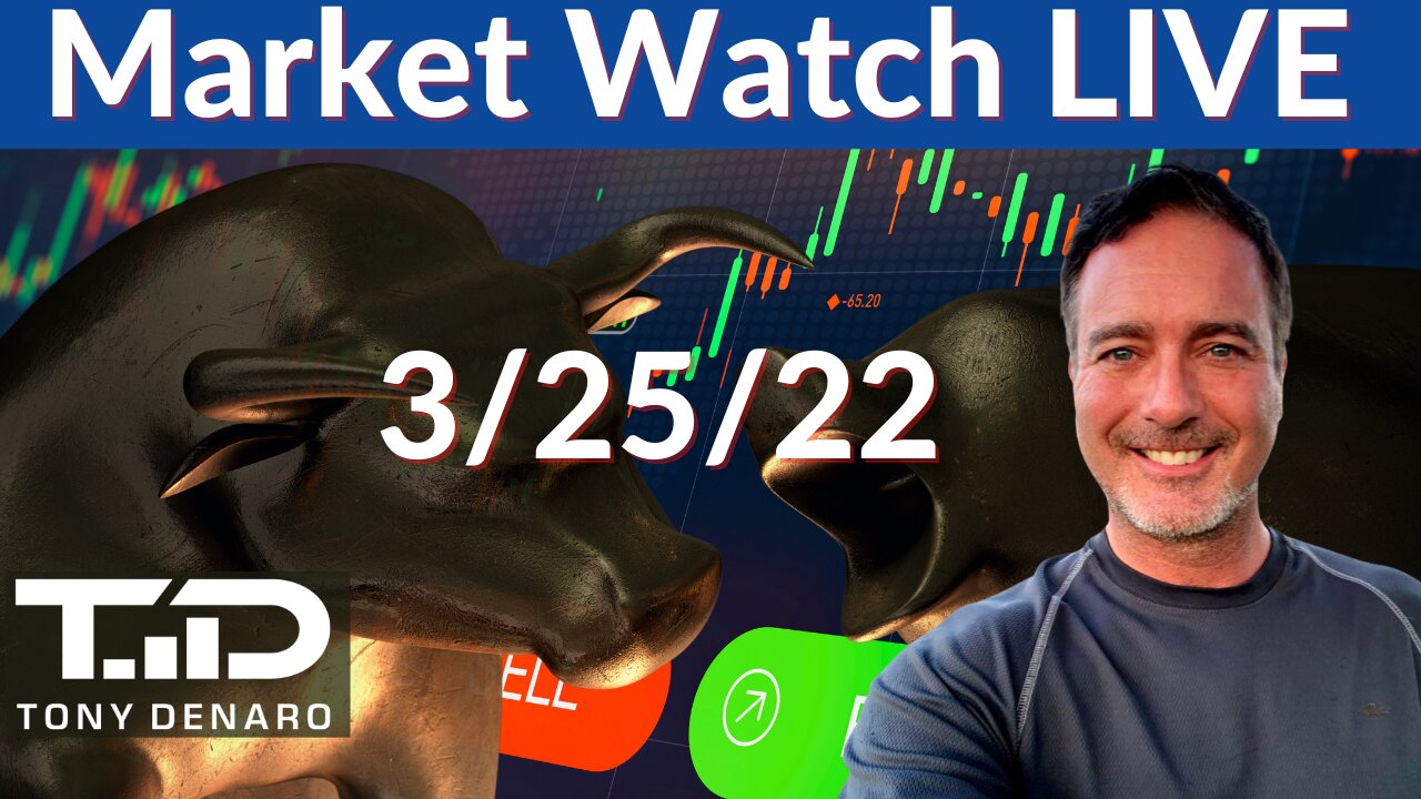 Market Watch Live - 3-25-22 | Tony Denaro