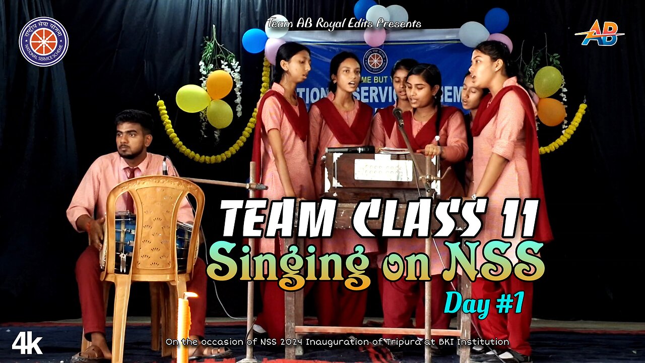 Singing Video of Team Class 11 on Programe of NSS 24 | BKI | AB Royal Edits