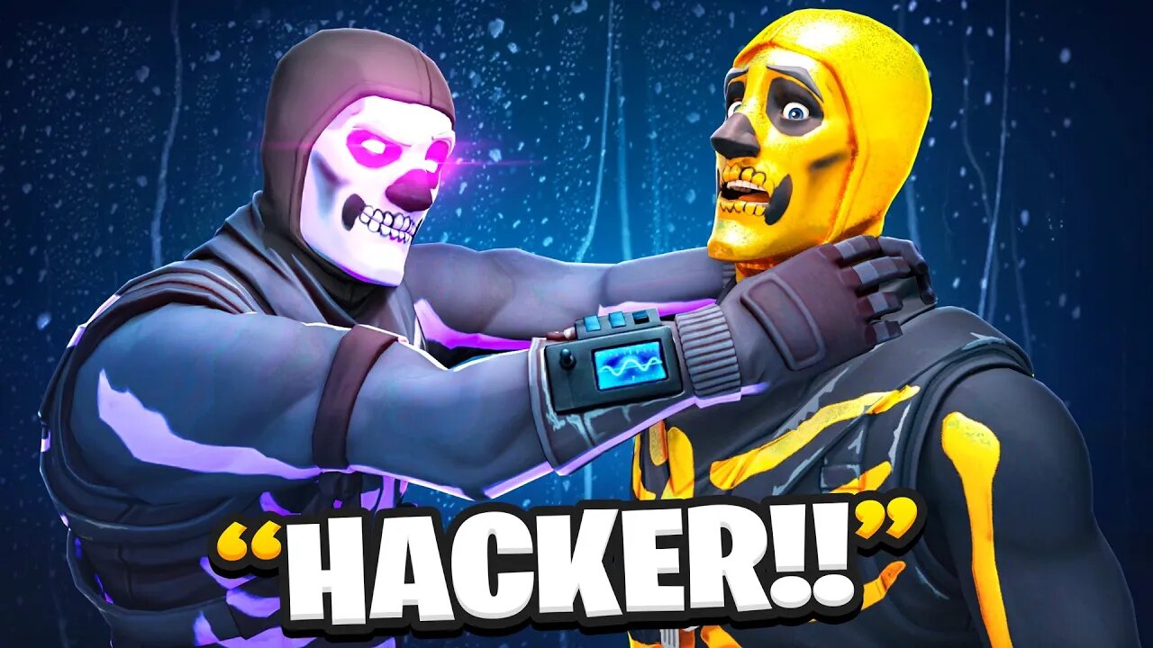 Trolling OG Skull Trooper With GOLD Skull Trooper.. (Fortnite)