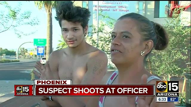 Police searching for gunman who fired at Phoenix police officers near I-17