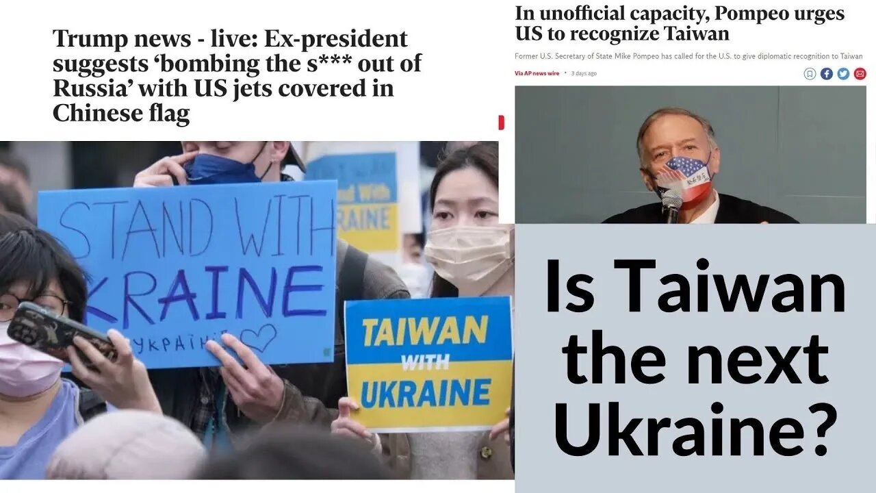 After Ukraine ,why China's province of Taiwan will be used next by the west in a conflict with China
