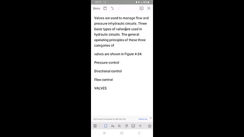 hydraulic values