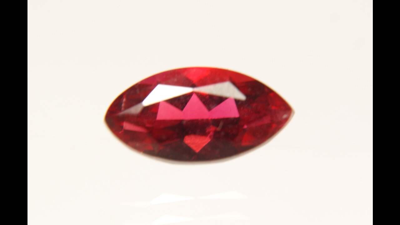 Hydrothermal Red Beryl Bixbite Marquise