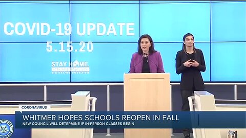 Whitmer forms 'Return to Learning Advisory Council' to create roadmap for schools to reopen in fall