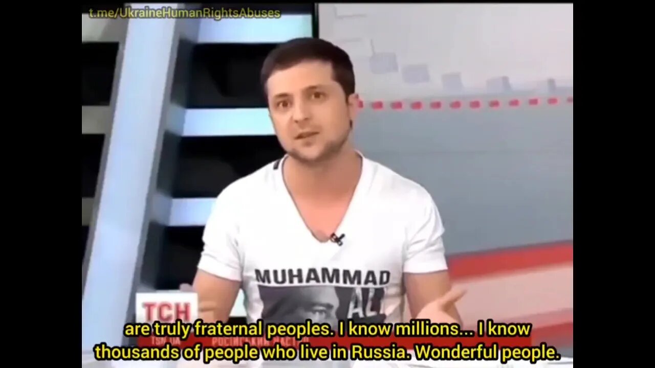 Back when Zelensky was sort of sane