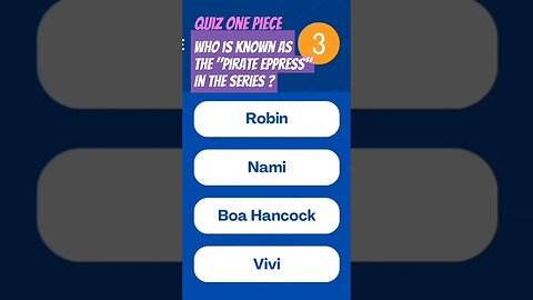 🎬 QUIZ_ONE_PIECE: Who is known as the "Pirate Empress" in the series? #onepiece #shorts #quiz