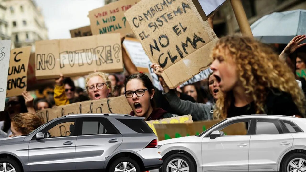 Crazy climate activists are VANDALISING SUV's in a city near you