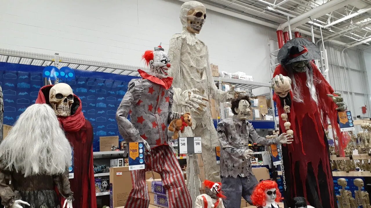 LOWES Halloween 2023 Animatronics Walkthrough & Demos #lowes #animatronics #halloween