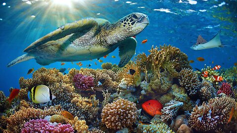 ocean turtle underwater #Short