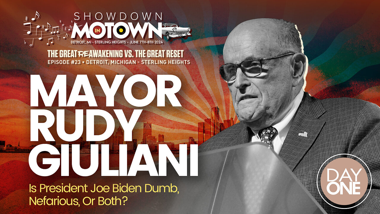 Mayor Rudy Giuliani | Mayor Rudy Giuliani Speaks At ReAwaken America Tour Detroit, Michigan! Join Navarro, Flynn, Eric Trump & Team America At Oct 18-19 Selma, NC ReAwaken! Request Tix Via Text 918-851-0102