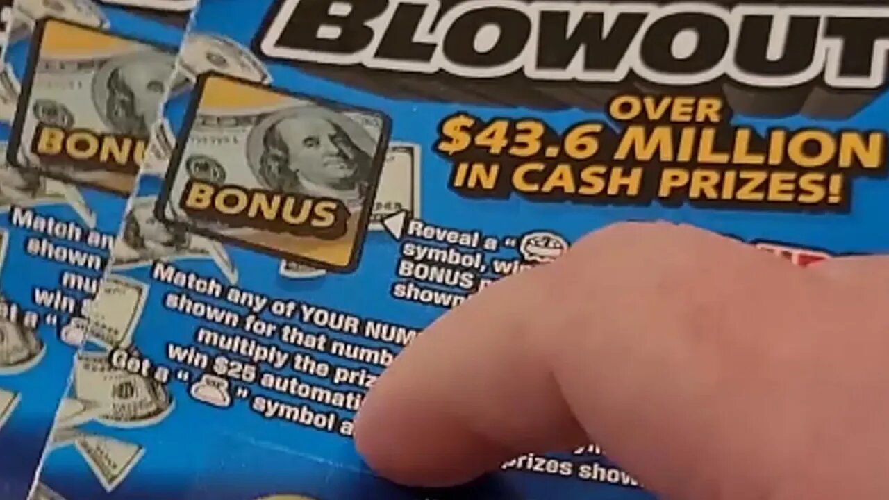 Winning NEW Bluegrass Blowout Scratch Off Tickets!