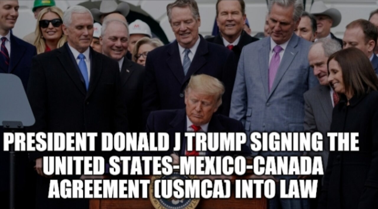 President Donald J Trump renegotiated NAFTA and replaced it with the USMCA