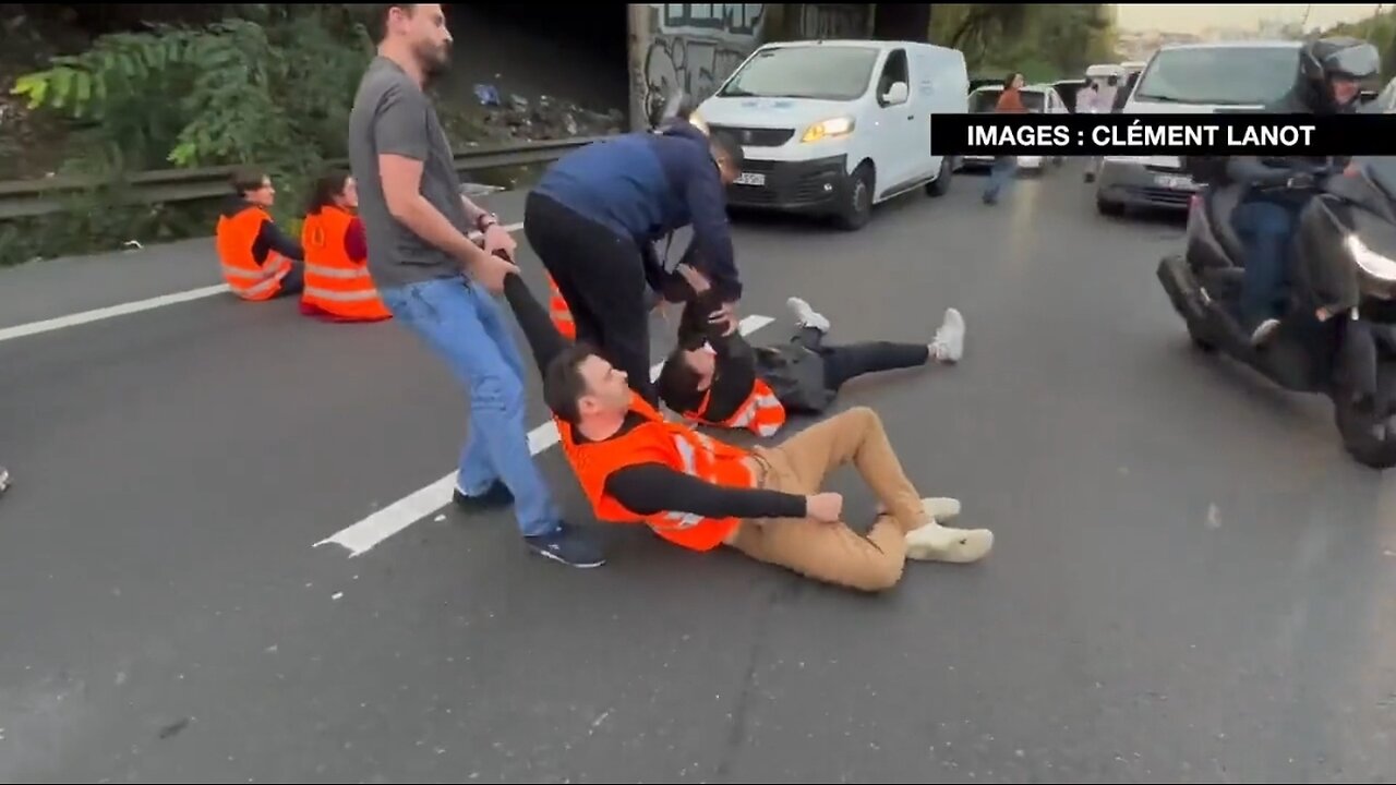 Fed-up French Drivers Drag Climate Crazies Off The Road