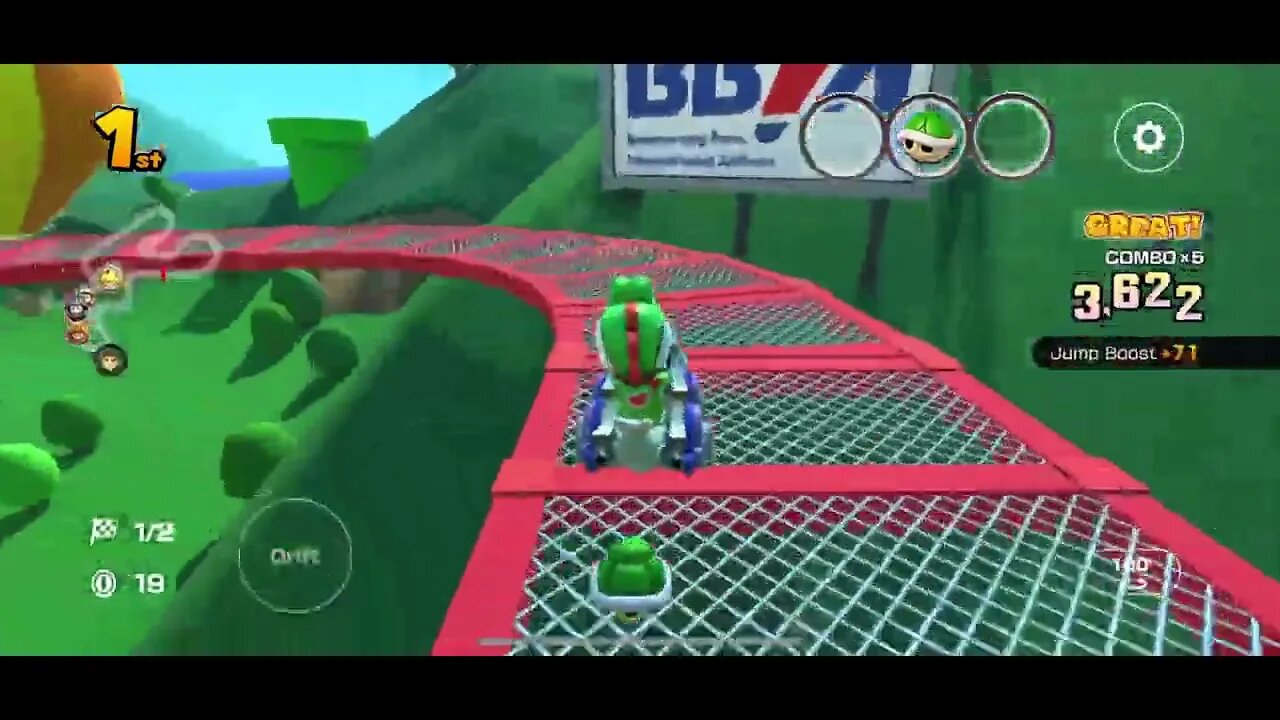 Mario Kart Tour - DS Shroom Ridge T Gameplay