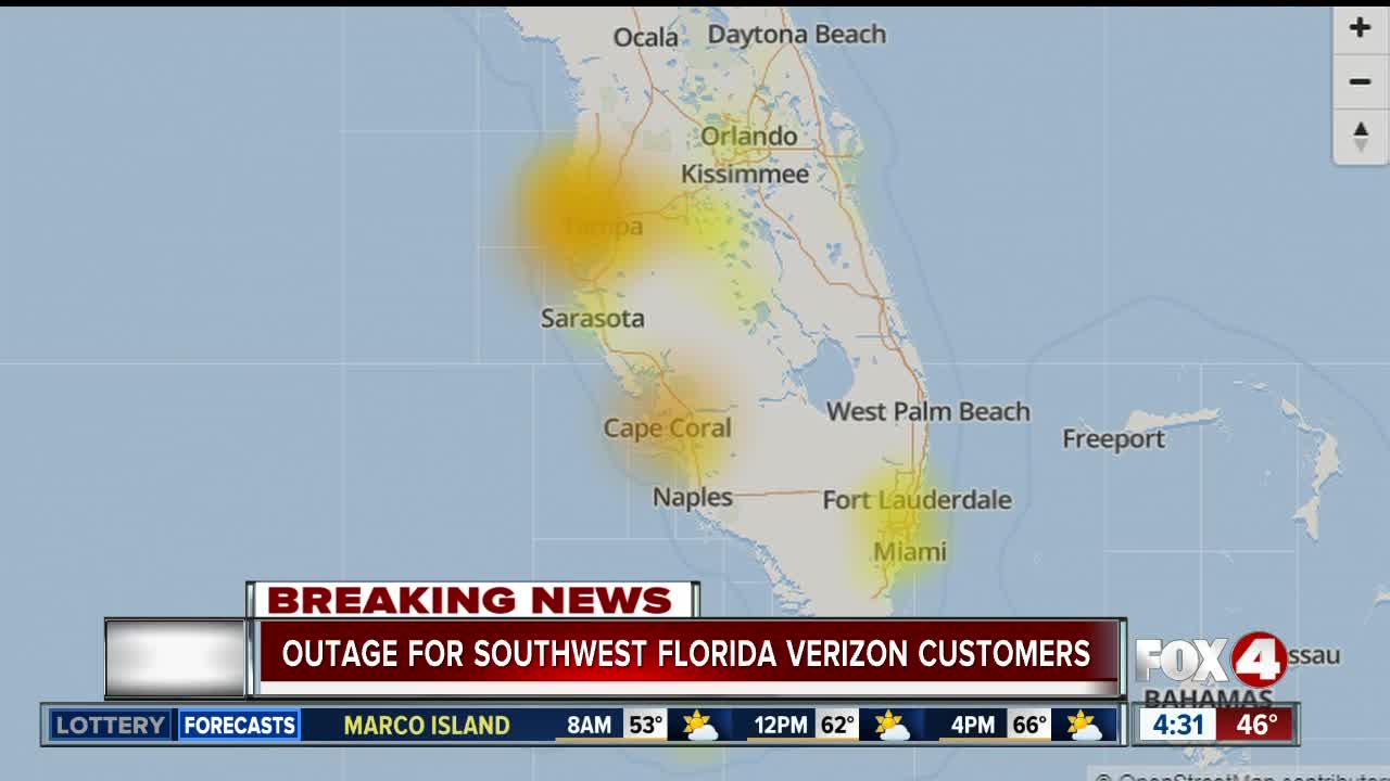 erizon outage impacting people in Southwest Florida