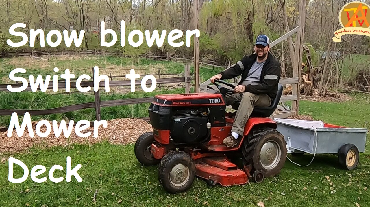 how to Switch Snow Blower to Mower Deck