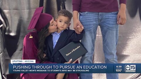 Young Valley mom inspiring others by sharing her journey to high school graduation