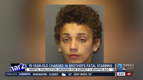 15-year-old Belcamp teen charged with murder in stabbing death of his brother