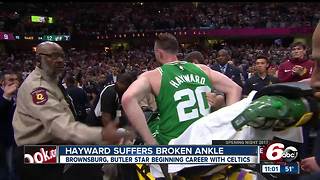 Former Butler star Gordon Hayward suffers gruesome-looking leg injury