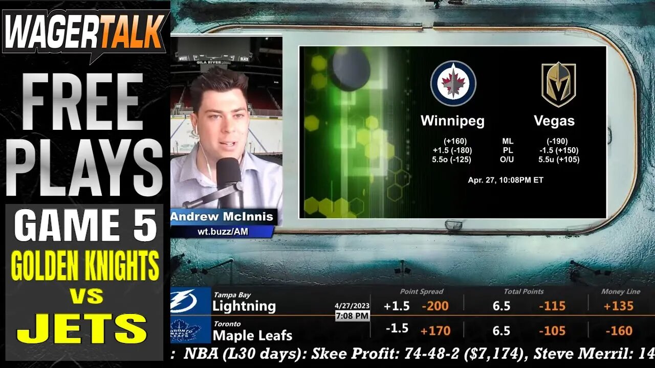 Vegas Golden Knights vs Winnipeg Jets Game 5 Predictions | NHL Playoff Betting Advice April 27