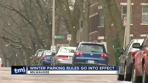 Winter parking rules take effect