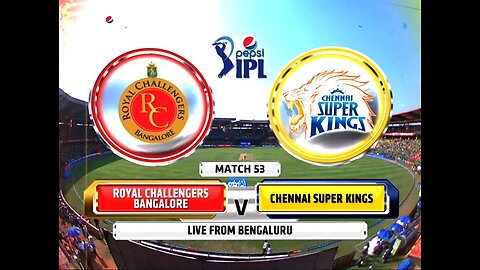 Royal Challengers Bangalore vs. Chennai Super Kings match 🏏 (2014)