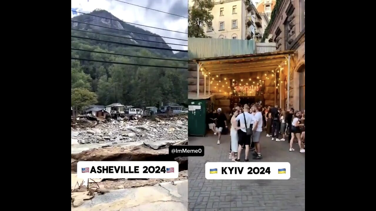 NORTH CAROLINA HURRICANE DISASTER 2024🇺🇸🌊🏚️VS KYIV UKRAINE INFRASTRUCTURE 2024🏘️🏢💫