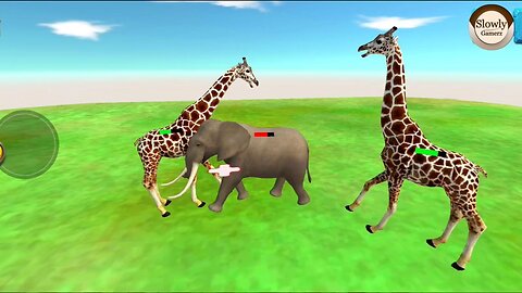 Animal Revolt Battle Simulator Game with Dinosaurs | Dinosaur Battle Cartoon | Slowly Gamerz