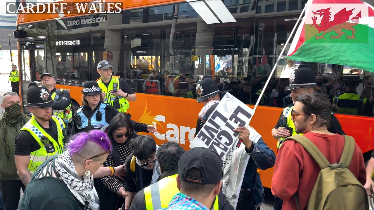 Stop Arming Israel. March for Palestine, BBC Wales, Cardiff